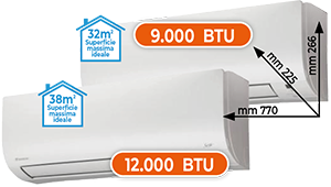 CLIMATIZZATORE DUAL SPLIT 9.000+12.000 BTU 2AMXF402535 SERIE CLASSIC