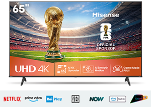 Smart TV 65” 4K Dolby Vision/HDR 10+/HLG