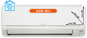 CLIMATIZZATORE MONO SPLIT 9.000 BTU MSZDW25VFKIT SERIE SMART DW