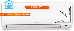 CLIMATIZZATORE MONOSPLIT 9.000 BTU ATXD25AARXDAKIT SERIE ESSENCE