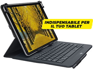 CUSTODIA CON TASTIERA PER TABLET FINO A 11” UNIVERSAL FOLIO