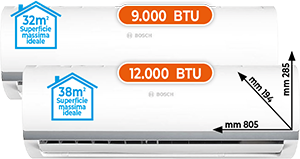 CLIMATIZZATORE DUAL SPLIT 9.000 + 12.000 BTU CL5000M412ESET2635CL2000 SERIE CLIMATE