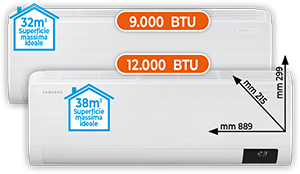 CLIMATIZZATORE DUAL SPLIT 9.000+12.000 BTU AJ040TX2535 SERIE WIND FREE COMFORT S2
