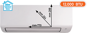 CLIMATIZZATORE MONO SPLIT 12.000 BTU ATXC35D SERIE NEW EVOLUTION