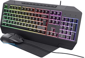 TASTIERA + MOUSE WIRED +TAPPETTINO GAMING 3 IN 1 GXT791