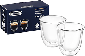 SET 2 BICCHIERI ESPRESSO IN VETRO A DOPPIA PARETE, CAPACITÀ 90 ML DLSC310