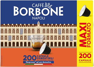 CAPSULE CAFFE COMPATIBILI NESPRESSO MISCELA NOBILE 200PZ REBBLUNOBILE4X50N