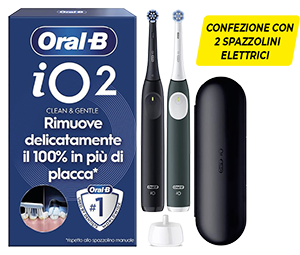 SPAZZOLINO ELETTRICO IO2 DUO NERO-VERDE