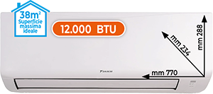 CLIMATIZZATORE MONO SPLIT 12.000 BTU ATXC35EARXCDKIT SERIE NEW EVOLUTION