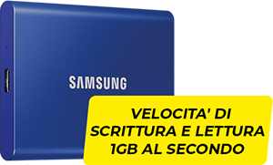 SSD ESTERNO PORTATILE T7 BLU INDIGO