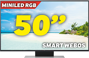 TV MINILED RGB 50” 4K 50MRGB87B6B