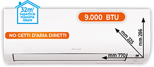 CLIMATIZZATORE MONOSPLIT 9.000 BTU ATXD25AARXDAKIT SERIE ESSENCE