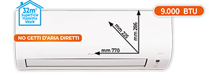 CLIMATIZZATORE MONOSPLIT 9.000 BTU ATXD25AARXDAKIT SERIE ESSENCE