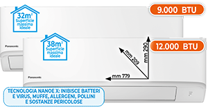 CONDIZIONATORE DUAL SPLIT 9.000 + 12.000 BTU CU2TZ41TBE912T SERIE RZ