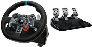VOLANTE CON PEDALI G29 per PS4, PS5 e PC