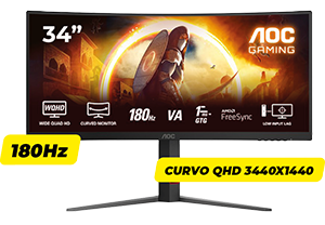 MONITOR GAMING 34” CURVO CU34G4
