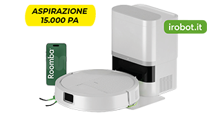 ROBOT LAVA-ASPIRA ROOMBA115 COMBOAUTO EMPTYWHITE