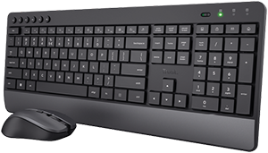TASTIERA +MOUSE WIRELESS COMFORT ECO TREZO