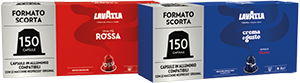 CAPSULE IN ALLUMINIO COMPATIBILI CON MACCHINE NESPRESSO* ORIGINAL