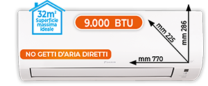 CLIMATIZZATORE MONOSPLIT 9.000 BTU ATXD25AARXDAKIT SERIE ESSENCE
