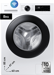 Lavatrice Slim 1.400 giri Crystal Clean WW80FG5L32AE
