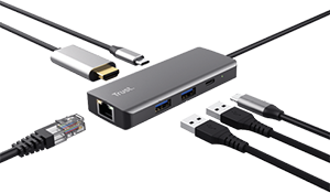 ADATTATORE MULTIPORTA USB-C 6-IN-1 DALYX