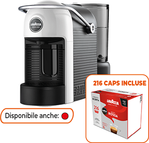 MACCHINA CAFFÈ CAPSULE JOLIE EVO WHITE + CAPSULE QUALITÀ ROSSA 216PZ