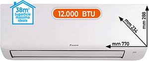 CLIMATIZZATORE MONO SPLIT 12.000 BTU ATXC35EARXCEKIT SERIE NEW EVOLUTION
