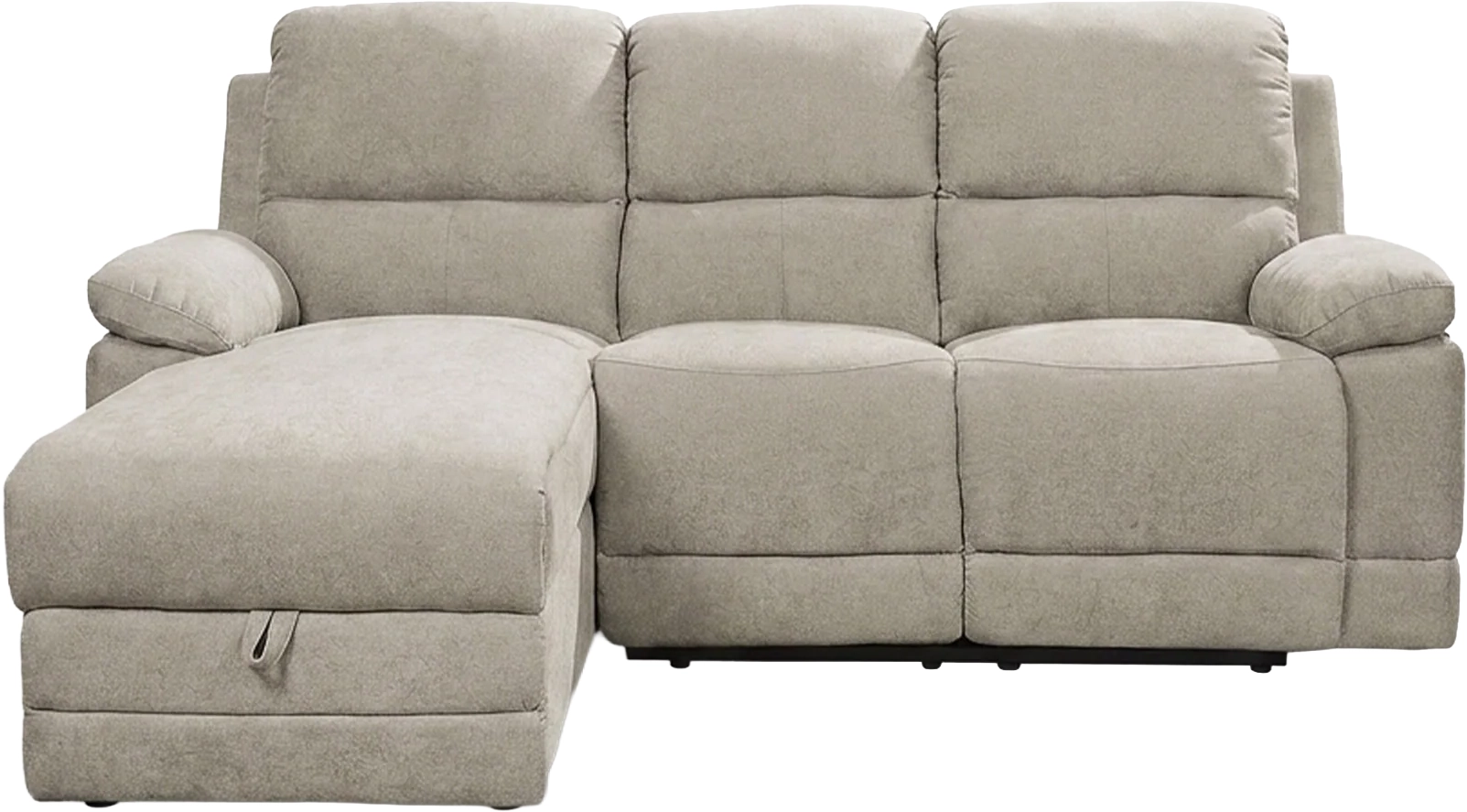 Sofa Chaise Longue Relax c/Bau LEON Esquerdo V/F