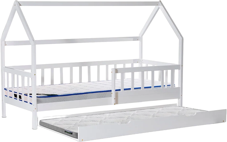 Pack cama dupla LA BELLE + Colchão SPRING ROLLER + Colchão KID ROLLER