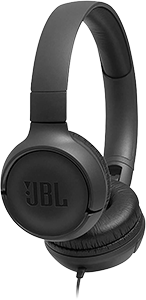 Auscultador fechado on-ear com cabo JBLT500BLK