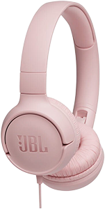 Auscultador fechado on-ear com cabo JBLT500PINK
