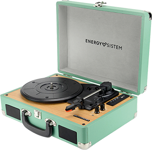 Giradiscos ENERGY SISTEM Aquamarine Retrospin Turntable