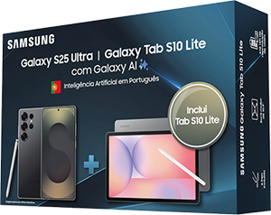 Pack SAMSUNG Smartphone Galaxy S25 Ultra 512GB Preto + Galaxy Tab S10 Lite 128GB Cinzento