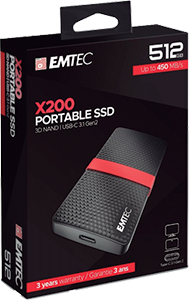 Disco Externo EMTEC 3.2 Gen1 X200