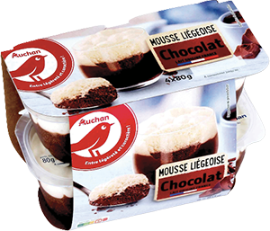 Mousse Liégeois AUCHAN 
