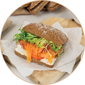 Sandes de Salmão Fumado SABORES AUCHAN