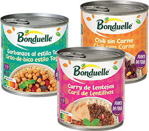 Chili sem Carne/ Caril de Lentilhas/ Tagine de Grão de Bico BONDUELLE