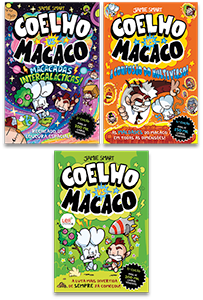 Livro COELHO VS. MACACO: MACACADAS INTERGALÁCTICAS/ A CONFUSÃO DO MULTIVERSO!/ COELHO VS. MACACO