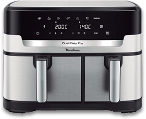 Fritadeira sem Óleo MOULINEX Easy Fry Dual XXL EZ942DF0