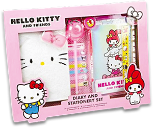 Conjunto de Papelaria com Diário HELLO KITTY