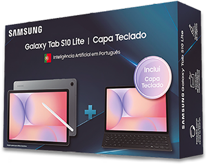 Pack SAMSUNG TAB S10 Lite + Capa Teclado