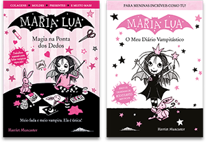 Livro MARIA LUA MAGIA NA PONTA DOS DEDOS/ MARIA LUA O MEU DIÁRIO VAMPITÁSTICO de Harriet Muncaste 