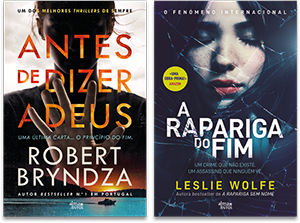 Livro ANTES DE DIZER ADEUS de Robert Bryndza/ A RAPARIGA DO FIM de Leslie Wolfe 