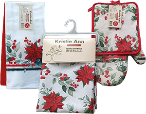 Toalha Mesa Floral 150cm