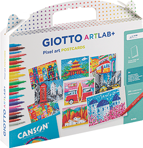 Conjunto Criativo Pixel Art Postcards GIOTTO ART LAB+