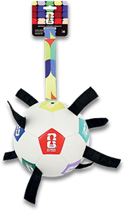 Brinquedo Cão Mundial Bola Fitas