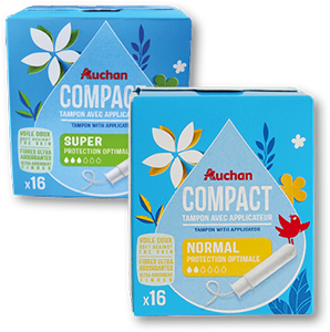 Tampões Compact AUCHAN