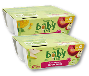 Tacinha Fruta AUCHAN BABY BIO