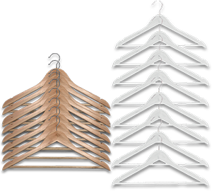 Conjunto 8 Cabides ACTUEL